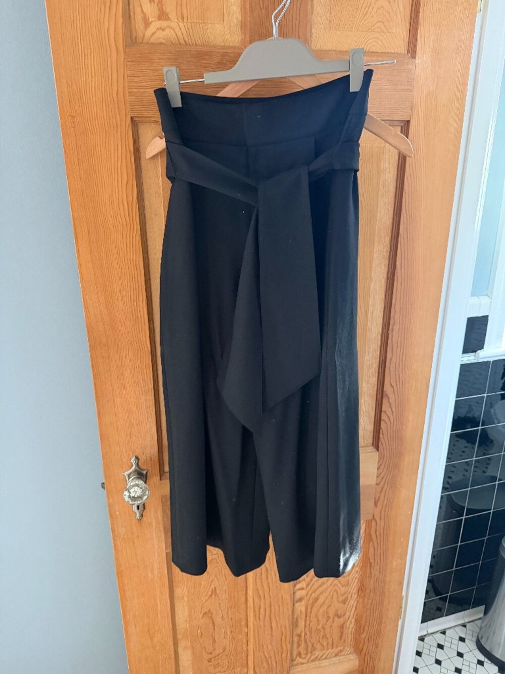 Club Monaco Wool Tie-Waist Wide Leg Pants 6